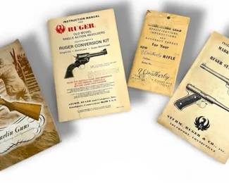Vintage Firearms Instructional Manuals and Literature Collection