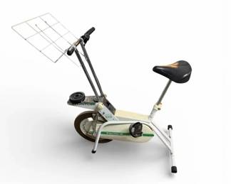 Vintage Tunturi Ergometer W Stationary Exercise Bike with RPM Gauge