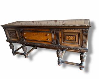 Antique Lammert Furniture Co. Jacobean Revival Sideboard