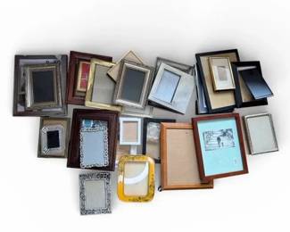 Assorted Frame Lot with Waterford Crystal Frame