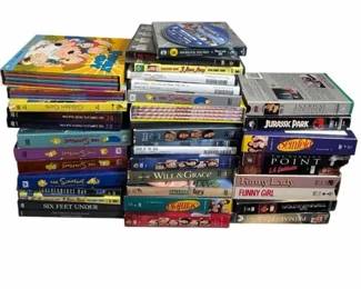 Huge DVD VHS Media Collection Movies and TV Shows