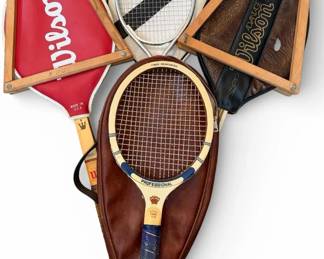 Vintage Wilson Tennis Racket Collection