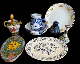 Eclectic Collection of Italian and Mexican Ceramics