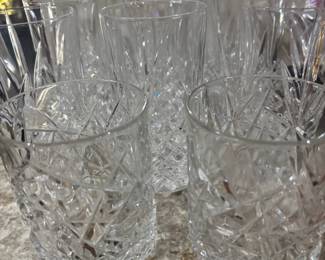 Bevel Cut Old Fashion & Highball Glasses