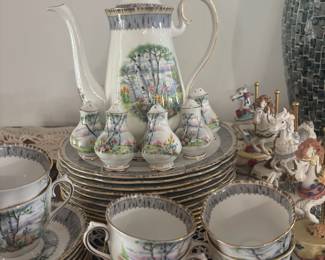 Royal Albert Bone China "Silver Birch" Dinnerware Set