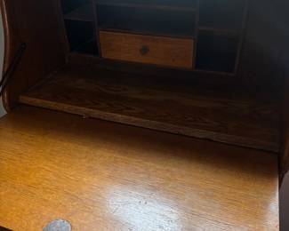 Early 1900s Oak Secretary Desk