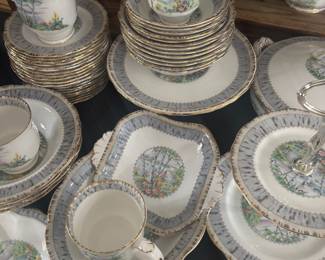 Royal Albert Bone China "Silver Birch" Dinnerware Set