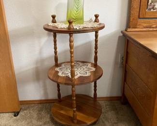 Bobbin Leg 3-Tier Side Table