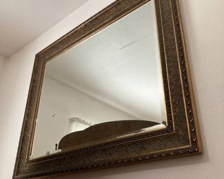 French Style Rectangular Gilt Wood Wall Mirror