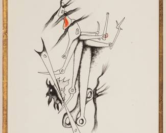 Yves Tanguy (American/French, 1900-1955) "Composition"