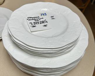 #192	Set of 18 pc Wedgewood Strawberry and Vine White China	 $80.00 