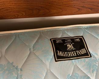 #10	Queen Size Headboard w/Royal Executive Mattress/Boxsprings on Hollywood Frame	 $75.00 