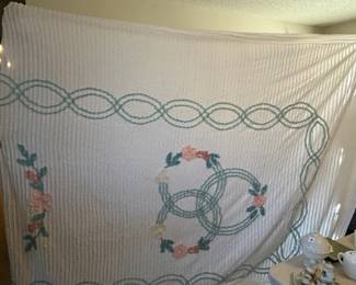 #109	Chenille Finished - 106x90	 $90.00 