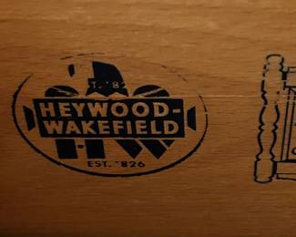 #18	Hewood Wakefield China Cabinet w/5 Drawers & 6 doors w/1 shelf (each side) - Not lighted - 2 pieces - 68x20x31-78	 $475.00 