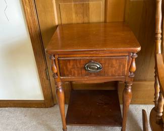 #43	Wood Telephone Table w/1 drawer & Shelf - 16x14x27	 $45.00 