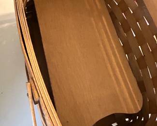 #85	Vintage Hand-Painted Picnic Basket w/shelf and double handles	 $40.00 