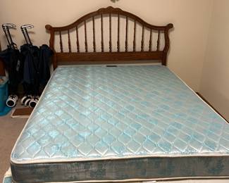 #10	Queen Size Headboard w/Royal Executive Mattress/Boxsprings on Hollywood Frame	 $75.00 