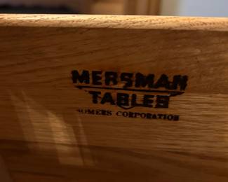 #12	Mersman Wood End Table w/1 Drawer - 22x27x22 - Sold as a pair	 $250.00 