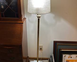 #20	Brass Base Floor Lamp - 58" Tall	 $75.00 