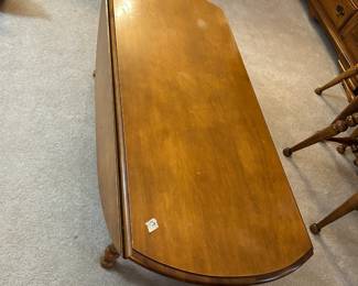 #17	Wood oval Coffee table (as is blemishes on top) - 48x19-36x15	 $45.00 