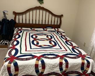 #10	Queen Size Headboard w/Royal Executive Mattress/Boxsprings on Hollywood Frame	 $75.00 