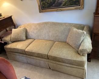 #13	Clayton marcus Sofa w/solid back Cushion - 87" Long	 $275.00 