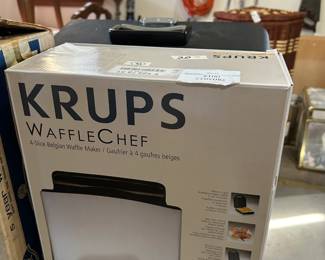 #141	Krups Waffle Chef in Box	 $20.00 