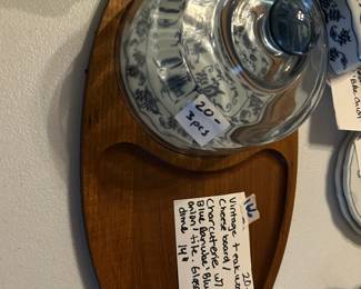 #166	Vintage Teakwood Cheese Board 14"	 $20.00 