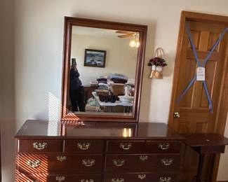 #80	Pennsylvania House Dresser w/8 Drawers & Mirror - 60x19x33  Mirror - 33x42	 $175.00 