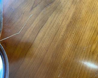 #11	Pennsylvania House French Provincial Oval Table w/1 leaf and 6 chairs (as is scratch)	 $175.00 