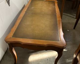 #154	Leathertop Coffee Table French Provential 44x19x15	 $35.00 