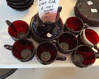 #81	Cape Cod Set of 8 Cups and Saucers Avon	 $20.00 