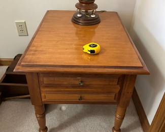 #42	Wood End Table w/1 Drawer - 20x28x21	 $75.00 