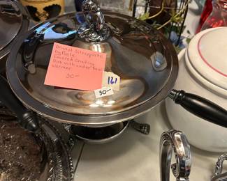 #161	Bristol Silverplate Covered Chafing Dish	 $30.00 