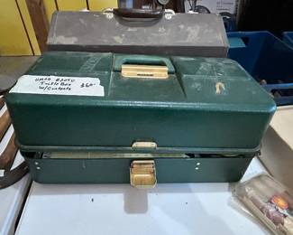 #120	Umco No 204U Tackle Box w/contents 	 $60.00 