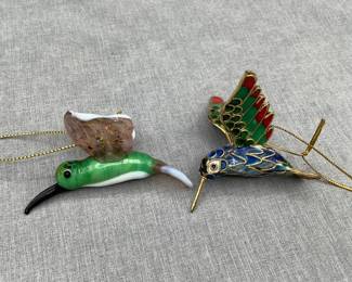 Blown glass and cloisonne