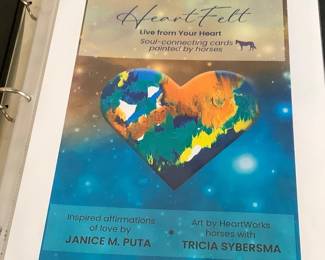 Cards painted by horses