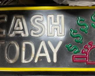 We are a CASH only sale