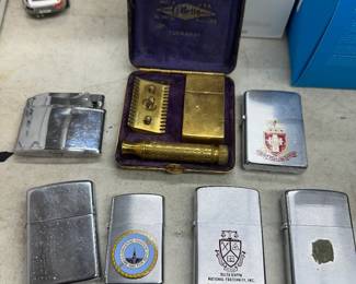 0024 Vintage Zippo Lighters  More 