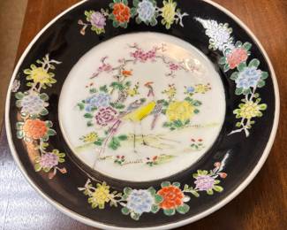 Japanese Famille Noire Plate