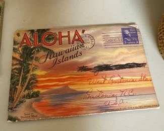 Vintage postcards 1942 of Hawaiian islands 