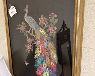 Peacock embroidery 