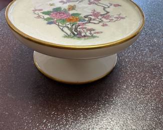 Ming-Birds (Older, Cream, Black Green Stamp) by LENOX