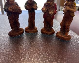 Set 4 Vintage Syroco Hillbilly Band Figurines | 1940s