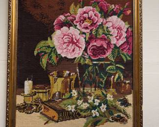 Vintage taped needlepoint 