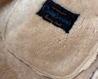 Men's Vintage Shearling Coat. Photo 3 of 3.