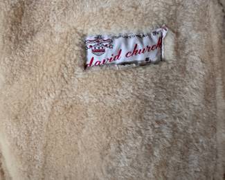 Men's Vintage Shearling Coat. Photo 2 of 3.