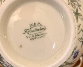 Krautheim Wiesengrund Porcelain Coffee, Cream & Sugar Set. Photo 2 of 2.