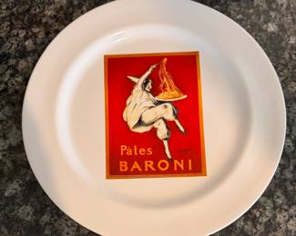 Pottery Barn Vermouth Martini Vintage Dinner Plates. Photo 2 of 2.