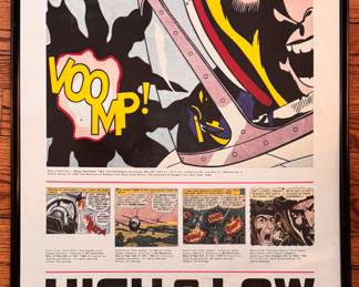 “High & Low. Modern Art and Popular Culture (MoMA)”Exhibition Poster artist after Roy Lichtenstein (1923-1997). Photo 1 of 2.